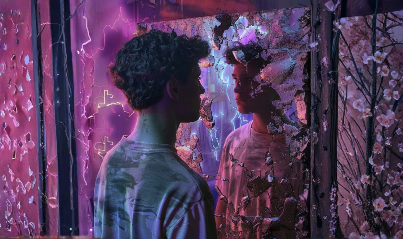 autentyczność w świecie pozorów odbicie w lustrze rozpoznanie siebie